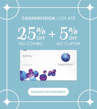 Lentes Coopervision com até 25%OFF no Dia das Mães! Garanta seu presente.