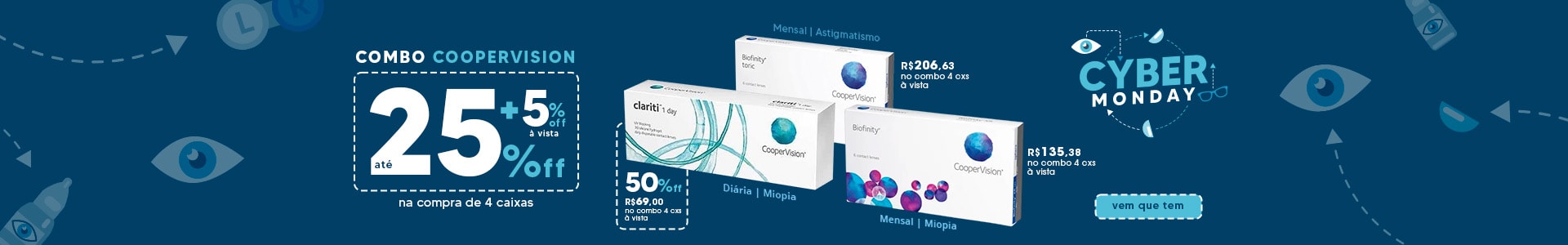 Banner Desktop Cyber Monday CooperVision