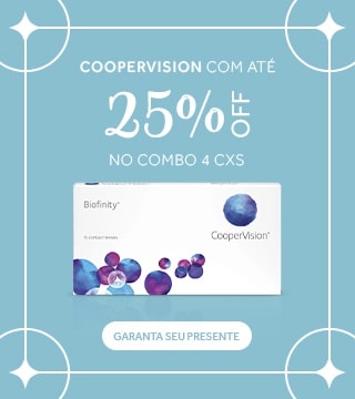 Lentes Coopervision com até 25%OFF no Dia das Mães! Garanta seu presente.