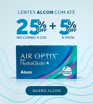 Lentes Alcon com até 25%OFF no combo + 5% à vista! Aproveite.