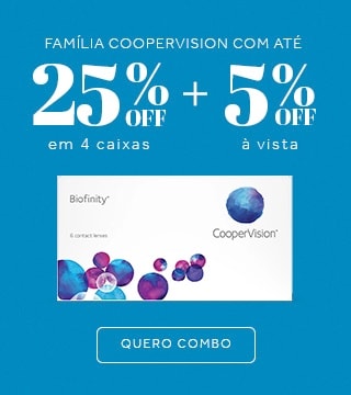 Lentes Coopervision com até 25%OFF no Dia dos Pais! Garanta seu presente.