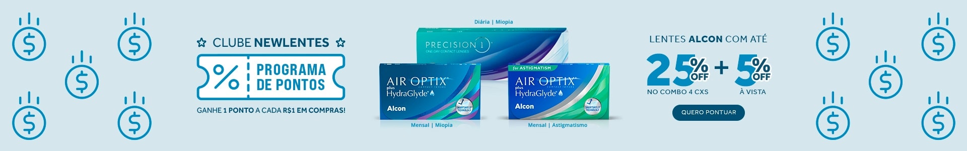 Lentes Alcon com até 25%OFF no combo! Aproveite