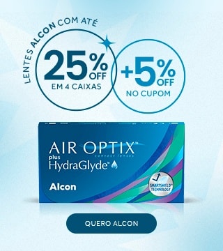 Lentes Alcon com até 25%OFF no combo + 5% no cupom CLIENTE5, aproveite!