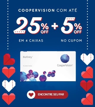 Lentes Coopervision com até 25%OFF no combo + 5% no cupom MAIO5! Confira