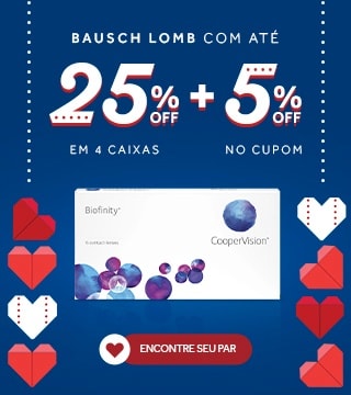 Lentes Coopervision com até 25%OFF no combo + 5% no cupom MAIO5! Confira