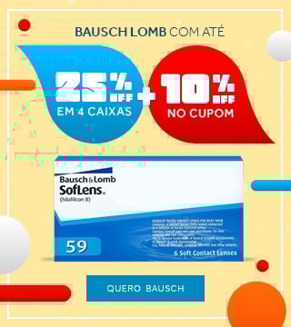 Lentes Bausch Lomb com até 25%OFF + 10%OFF no cupom CARNA10