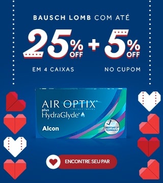 Lentes Alcon com até 25%OFF no combo + 5% no cupom MAIO5! Confira