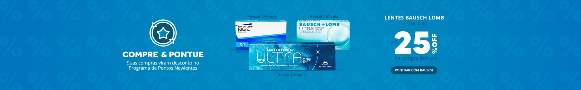 Lentes Bausch Lomb com até 25%OFF no combo