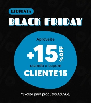 Lentes de Contato com +15%OFF no cupom CLIENTE15! Garanta as suas.