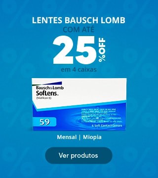 Lentes Bausch Lomb com até 25%OFF no combo