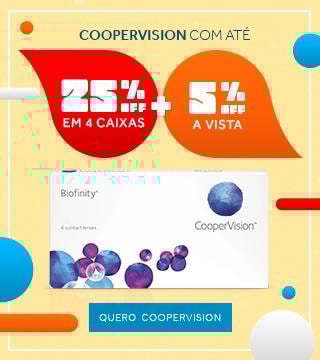 Lentes Coopervision com até 25%OFF no combo + 5% à vista! Confira.