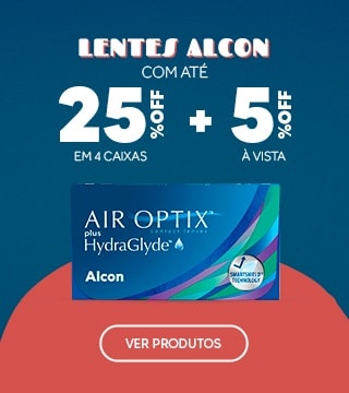 Lentes Alcon com até 25%OFF no combo + 5% à vista! Aproveite.