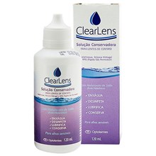 Clearlens 120 ml - Solução conservadora para lentes de contato