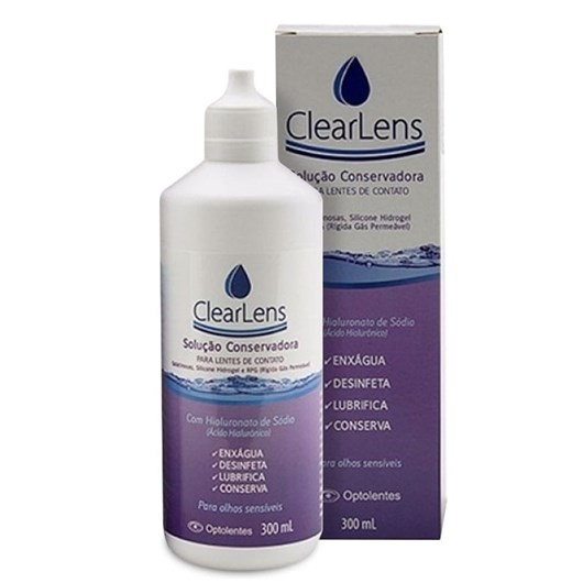 Clearlens 300 ml - Solução conservadora para lentes de contato