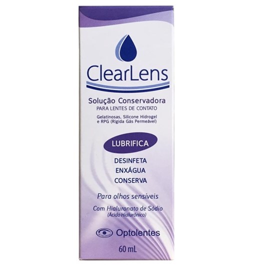 Clearlens 60 ml - Solução conservadora para lentes de contato