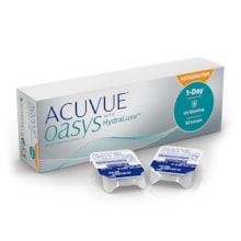 Lentes de contato Acuvue Oasys 1-Day com Hydraluxe para astigmatismo