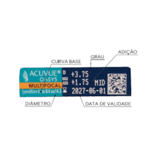 Lentes de contato Acuvue Oasys Multifocal Lentes de contato Acuvue Oasys Multifocal