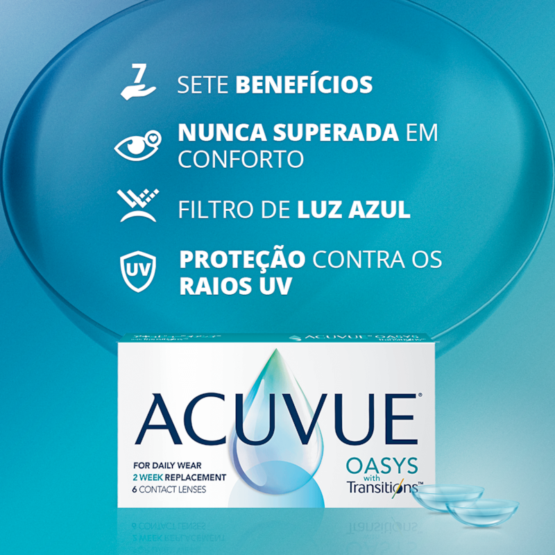 Lentes De Contato Acuvue Oasys Transitions Newlentes 