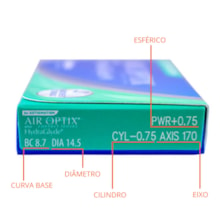 Lentes de Contato Air Optix Plus Hydraglyde Astigmatism