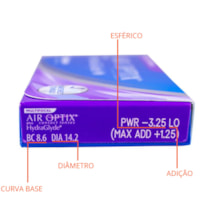 Lentes de Contato Air Optix Plus Hydraglyde Multifocal