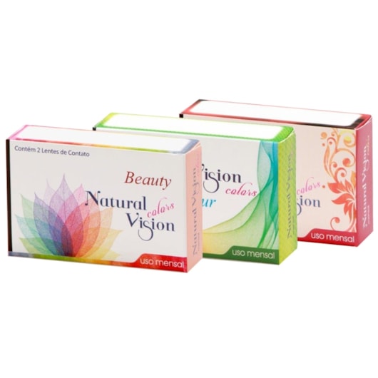 Lentes de Contato Coloridas Natural Vision Mensal - Com Grau Lentes de Contato Coloridas Natural Vision Mensal - Com Grau