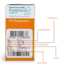 Lentes de Contato Purevision 2 para Astigmatismo Lentes de Contato Purevision 2 para Astigmatismo