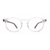 Óculos de grau Livo Fred - Cristal + Demi Ruivo