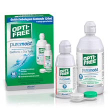 Opti-Free Pure Moist 420 ml - Solução para lentes de contato