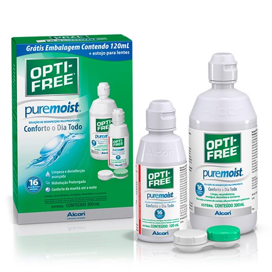 Opti-Free Pure Moist 420 ml - Solução para lentes de contato