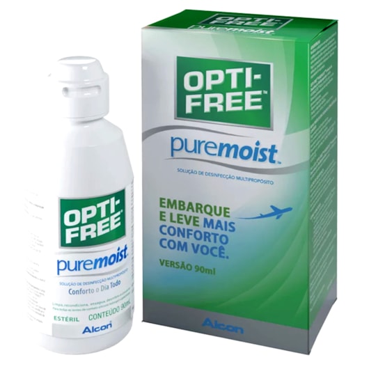 Opti-Free Pure Moist 90 ml - Solução para lentes de contato Opti-Free Pure Moist 90 ml - Solução para lentes de contato
