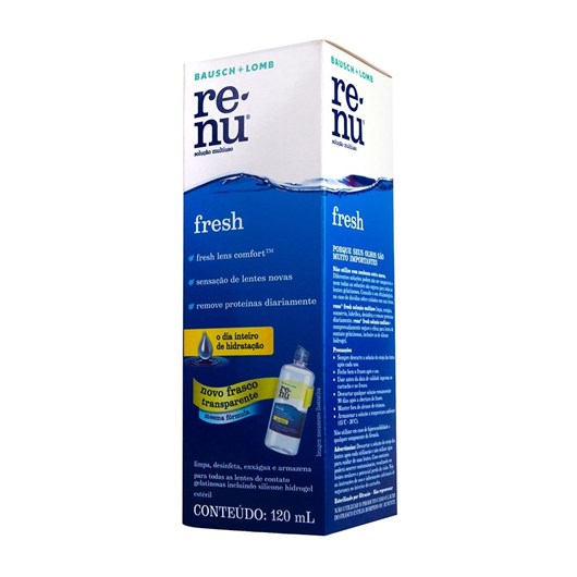 Renu Fresh 120 ml - Solução para lentes de contato